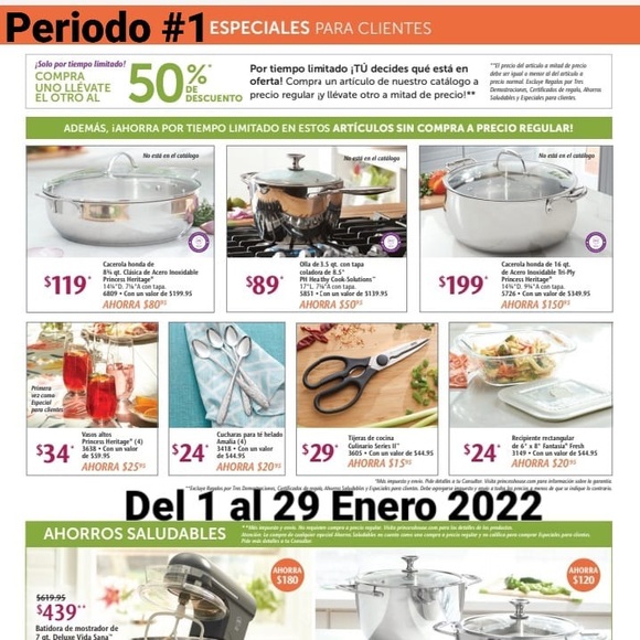 Princess House Kitchen Especiales Del Period De Princess House Te